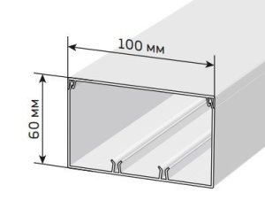 Кабель канал iek 100х60 мм