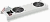 Панель вентиляторная с выключателем и термостатом FM35-22M, 2 модуля, серая