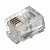 Коннектор Rexant RJ-11 (RJ-12) 05-1012, 6P-4C, телефонный