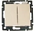Выключатель Legrand 2-клавишный 774305, крем