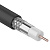 Кабель RG-6U 75Ом коаксиальный, черный, 100м, жила медная